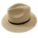 画像1: HIGHER(ハイアー）PAPER BLADE MIDDLE BRIM FEDORA  ベージュ (1)