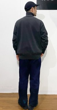 画像3: MANUAL ALPHABET (マニュアルアルファベット）ALL TIME KNIT TURTLE   CHARCOAL 杢　（コットンニット）