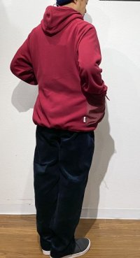 画像3: UNFRM OUTDOOR STANDARD (ユニフォーム アウトドア スタンダード)  / REVERSE MOCK FLEECE  PULLOVER  PARKER (リバースモックフリースプルオーバーパーカー)   バーガンディ  M