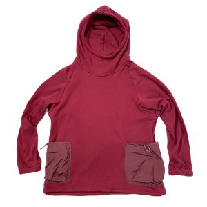 画像1: UNFRM OUTDOOR STANDARD (ユニフォーム アウトドア スタンダード)  / REVERSE MOCK FLEECE  PULLOVER  PARKER (リバースモックフリースプルオーバーパーカー)   バーガンディ  M (1)