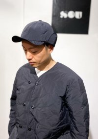 画像1: UNFRM OUTDOOR STANDARD (ユニフォーム アウトドア スタンダード)  /   2WAY EAR FLAP MILITARY PUFFY CAP（2WAY イヤーフラップ ミリタリーパフィキャップ) ブラック