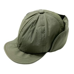 画像1: UNFRM OUTDOOR STANDARD (ユニフォーム アウトドア スタンダード)  /   2WAY EAR FLAP MILITARY PUFFY CAP（2WAY イヤーフラップ ミリタリーパフィキャップ) オリーブ (1)