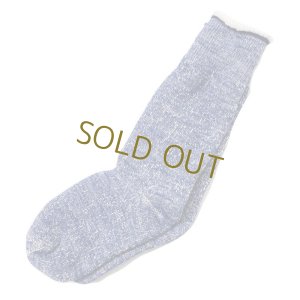 画像1: ROTOTO  (ロトト） DOUBLE FACE SOCKS  "MERINO WOOL & OGANIC COTTON"   ディープオーシャン　 (1)