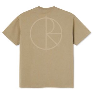 画像1: POLAR SKATE CO. (ポーラー） STROKE LOGO TEE   ANTIQUE GOLD (1)