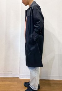 画像2: MANUAL ALPHABET (マニュアルアルファベット）   HIGH COUNT BURBURY YOKE COAT   BLACK  SALE 50%OFF!!