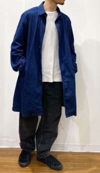 画像1: MANUAL ALPHABET (マニュアルアルファベット） DENIM SHT COAT (デニムシャツコート)  ブルー