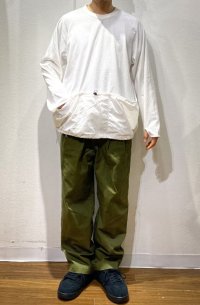 画像1: UNFRM OUTDOOR STANDARD (ユニフォーム アウトドア スタンダード)  /   TRIPLE POCKET CREWNECK PULLOVER (トリプルポケット クルーネックプルオーバー)  ホワイト