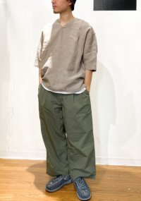 画像1: devadurga  (デバドゥルガ)    FUTURE WIDE PANTS   カーキ　