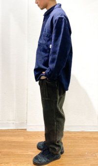 画像2: UNFRM OUTDOOR STANDARD (ユニフォーム アウトドア スタンダード)  /  C/WOOL CPO SHIRTS JACKET  (コットンウールシーピーオーシャツジャケット)   NAVY  M