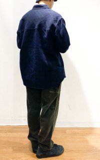 画像3: UNFRM OUTDOOR STANDARD (ユニフォーム アウトドア スタンダード)  /  C/WOOL CPO SHIRTS JACKET  (コットンウールシーピーオーシャツジャケット)   NAVY  M