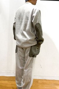 画像3: UNFRM OUTDOOR STANDARD (ユニフォーム アウトドア スタンダード)  / REVERSE FLEECE MOCKNECK PULLOVER  (リバースフリース モックネック プルオーバー)   アッシュ  L/XL