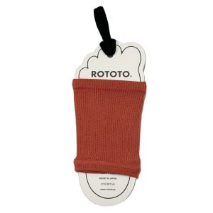 画像1: ROTOTO（ロトト)   FOOT BAND “RECYCLE POLYESTER ＆ ORGANIC COTTON”   TERRACOTTA (1)