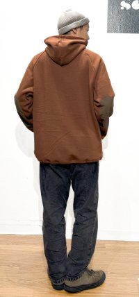 画像3: UNFRM OUTDOOR STANDARD (ユニフォーム アウトドア スタンダード)  / REVERSE FLEECE EMBROIDERY PULLOVER PARKER  キャメル