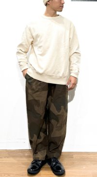 画像1: MANUAL ALPHABET (マニュアルアルファベット） BACK SATIN CAMO EASY PANTS