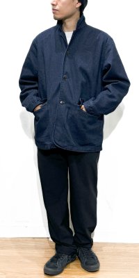 画像1: MANUAL ALPHABET (マニュアルアルファベット）DENIM WORK JKT   ネイビー