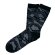 画像1: ROTOTO  (ロトト） PILE CAMO CREW SOCKS  (パイルカモクルーソックス)   ブラック (1)