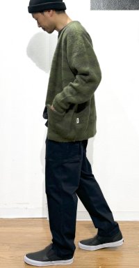 画像2: UNFRM OUTDOOR STANDARD (ユニフォーム アウトドア スタンダード)  /  STRETCH CHINO CLOTH 9/10 MILITARY PANTS   ネイビー