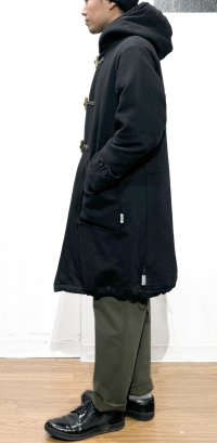 画像2: UNFRM OUTDOOR STANDARD (ユニフォーム アウトドア スタンダード)  /  TOP FLANO by BISHU DUFFLE COAT  ブラック