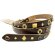 画像4: RE.ACT  (リアクト）Chromexcel Leather  Studs Narrow Belt  チョコ (4)