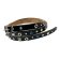 画像1: RE.ACT  (リアクト）Chromexcel Leather  Studs Narrow Belt  ブラック (1)