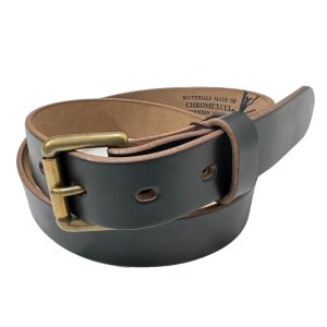 画像1: RE.ACT  (リアクト）Chromexcel Leather Standard Belt   ブラック (1)