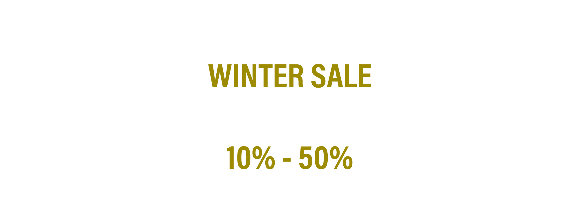 WINTER SALE