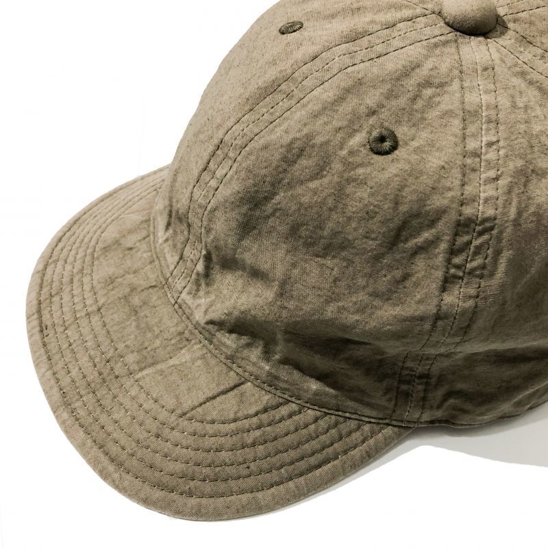 HIGHER  COTTON  LINEN   CAP  カカオ